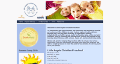 Desktop Screenshot of littleangelspreschool.org